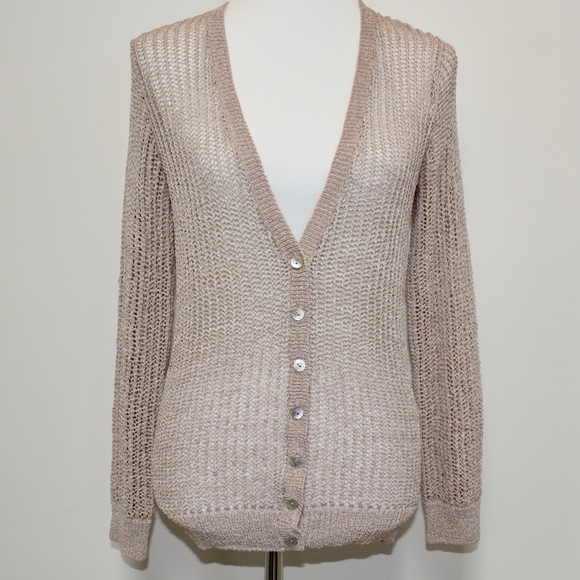 Motivi Italian Champagne Knit Cardigan - Picture 5 of 5